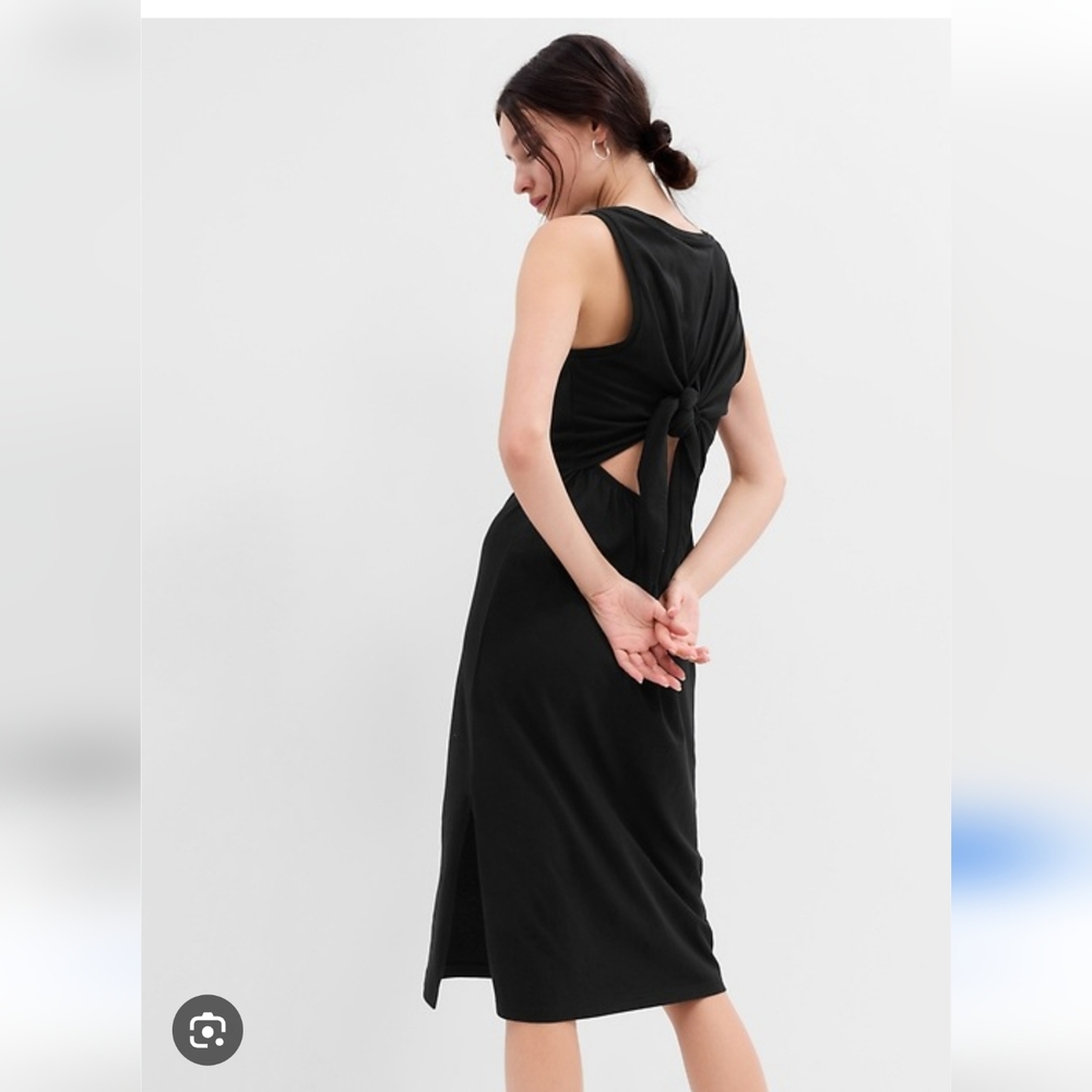 GAP Tie Back Fitted Midi Dresd